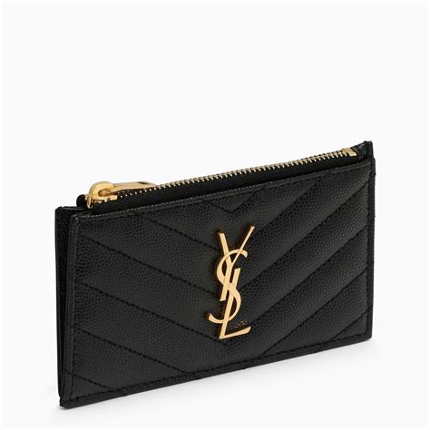 portacarte ysl nero|Portacarte Monogram in pelle in Nero .